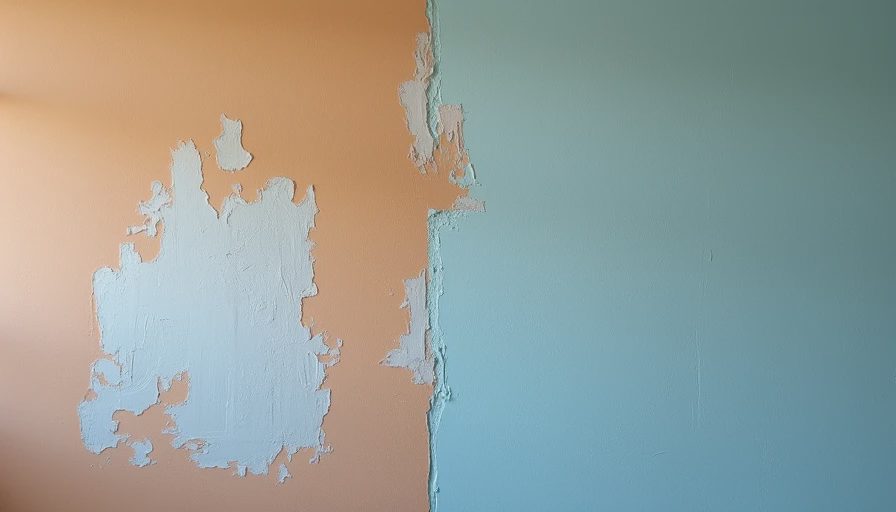 Professional-looking results with the right tools Before and after drywall repair example