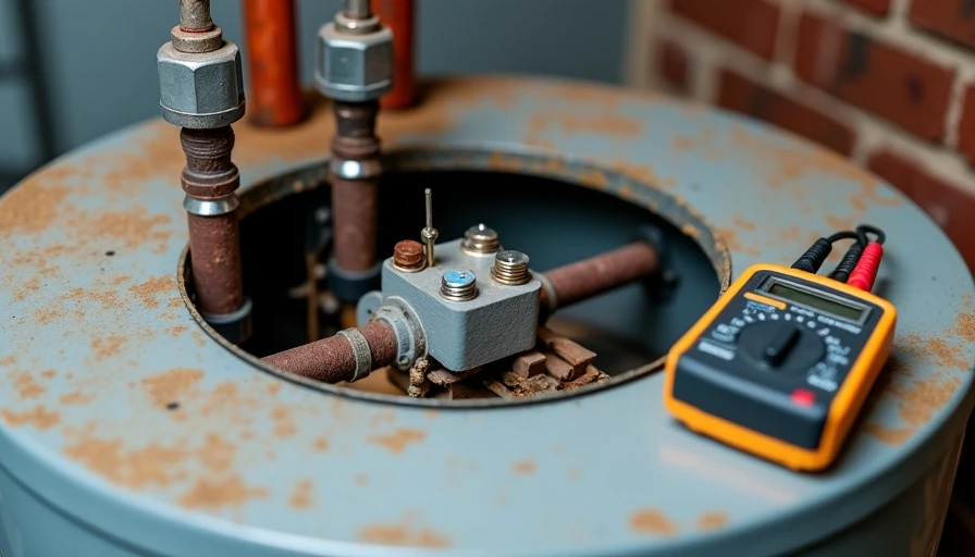 Inspecting water heater heating elements and thermostat