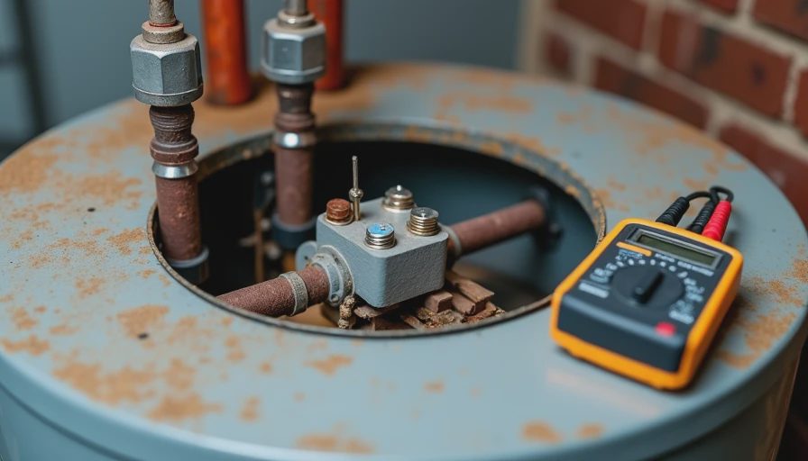 Safe access points for basic troubleshooting Inspecting water heater heating elements and thermostat