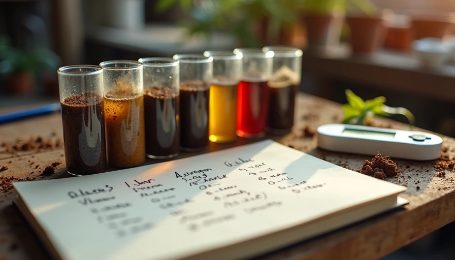 Soil testing process in the garage