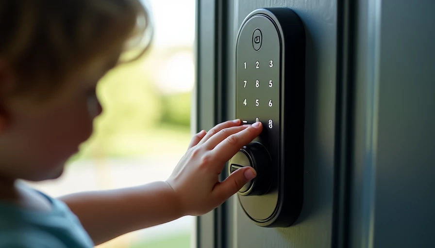 Daily family use with kids Kid using the smart lock keypad
