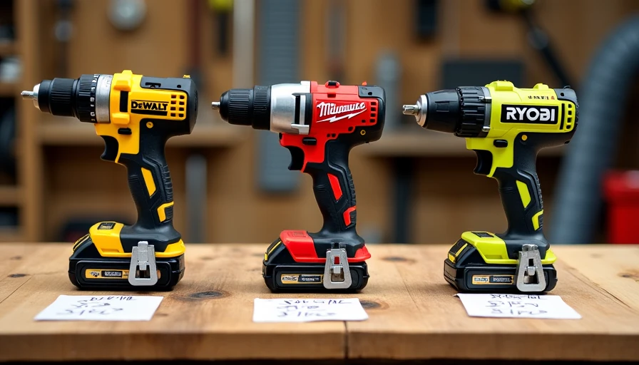 DeWalt vs Milwaukee vs Ryobi real price comparison Three popular 20V drill kits side by side comparison