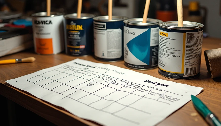 My personal paint performance tracking Paint testing notes and comparison chart