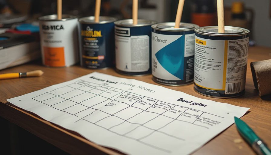 My personal paint performance tracking Paint testing notes and comparison chart